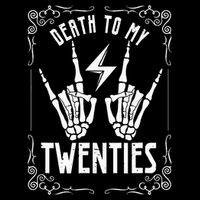 Death To My Twenties 20s 30th Birthday 30 Years Old Skeleton City Backpack