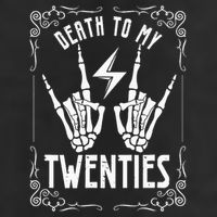 Death To My Twenties 20s 30th Birthday 30 Years Old Skeleton Adult Drive Performance Visor