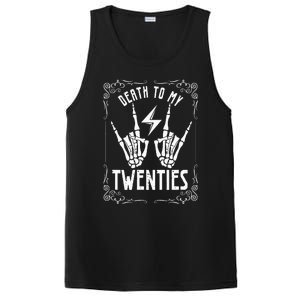 Death To My Twenties 20s 30th Birthday 30 Years Old Skeleton PosiCharge Competitor Tank