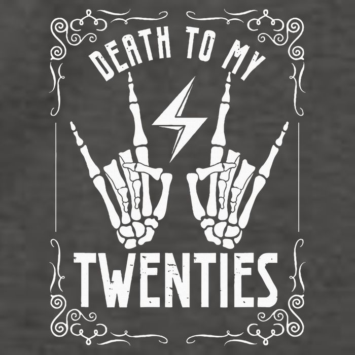 Death To My Twenties 20s 30th Birthday 30 Years Old Skeleton Vector Backpack