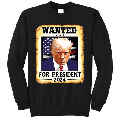 Donald Trump Mug Shot Wanted For Us President 2024 Sweatshirt