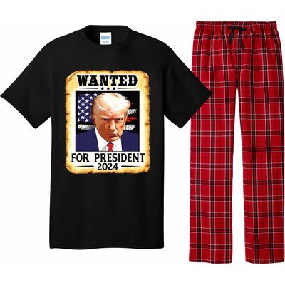 Donald Trump Mug Shot Wanted For Us President 2024 Pajama Set