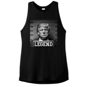 Donald Trump Mugshot Legend Ladies PosiCharge Tri-Blend Wicking Tank