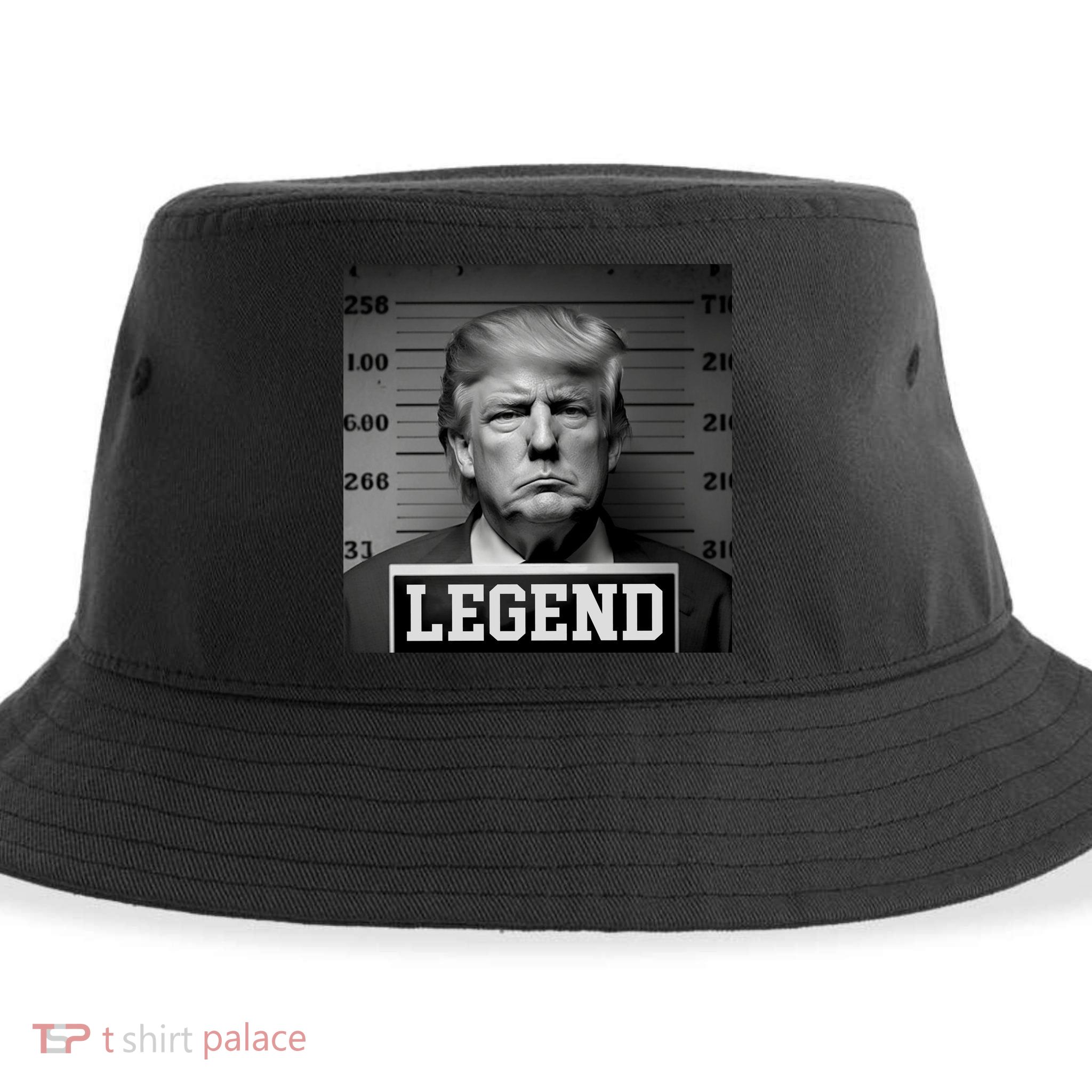 Donald Trump Mugshot Legend Sustainable Bucket Hat
