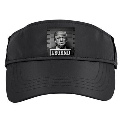 Donald Trump Mugshot Legend Adult Drive Performance Visor