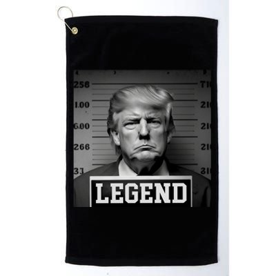 Donald Trump Mugshot Legend Platinum Collection Golf Towel