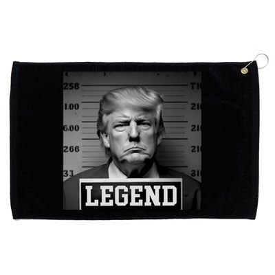 Donald Trump Mugshot Legend Grommeted Golf Towel