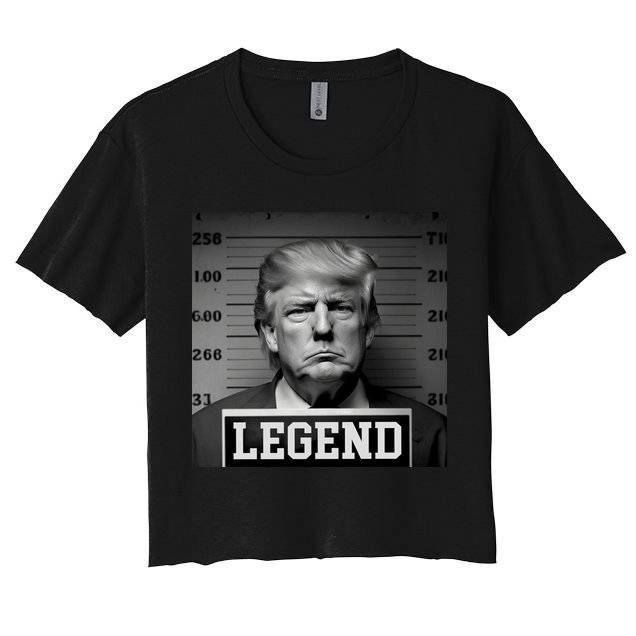 Donald Trump Mugshot Legend Crop Top