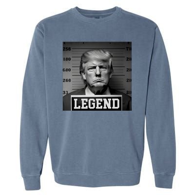 Donald Trump Mugshot Legend Garment-Dyed Sweatshirt