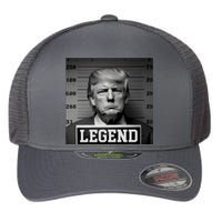 Donald Trump Mugshot Legend Flexfit Unipanel Trucker Cap