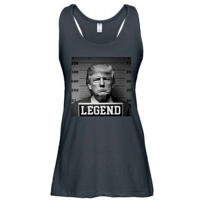 Donald Trump Mugshot Legend Ladies Essential Flowy Tank