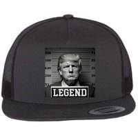 Donald Trump Mugshot Legend Flat Bill Trucker Hat