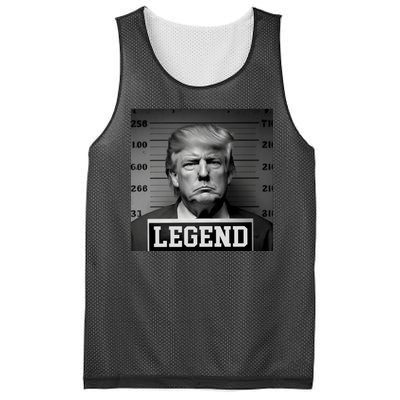 Donald Trump Mugshot Legend Mesh Reversible Basketball Jersey Tank