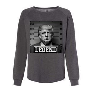 Donald Trump Mugshot Legend Womens California Wash Sweatshirt