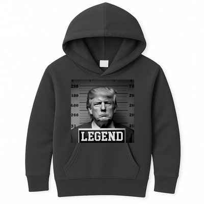 Donald Trump Mugshot Legend Kids Hoodie