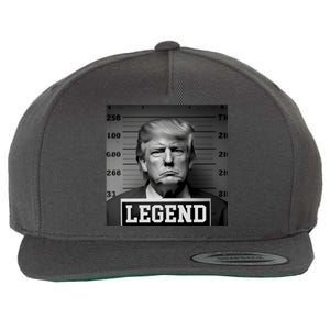 Donald Trump Mugshot Legend Wool Snapback Cap