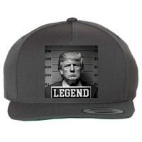 Donald Trump Mugshot Legend Wool Snapback Cap