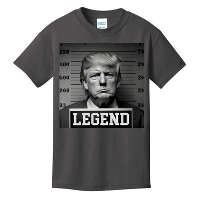 Donald Trump Mugshot Legend Kids T-Shirt