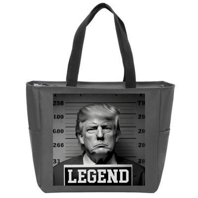 Donald Trump Mugshot Legend Zip Tote Bag