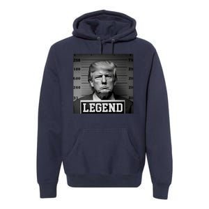 Donald Trump Mugshot Legend Premium Hoodie