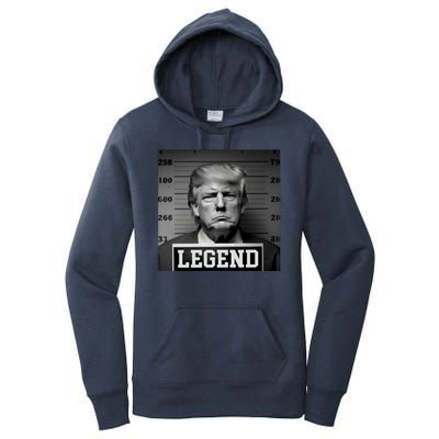 Donald Trump Mugshot Legend Women's Pullover Hoodie