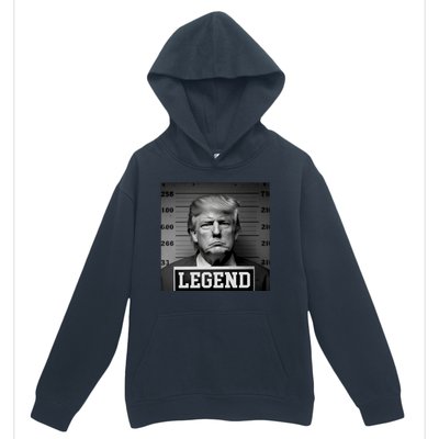 Donald Trump Mugshot Legend Urban Pullover Hoodie