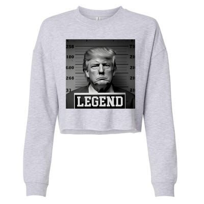 Donald Trump Mugshot Legend Cropped Pullover Crew