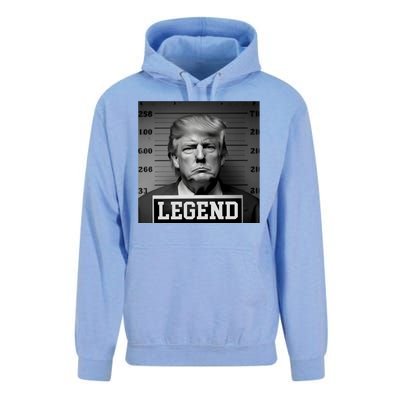 Donald Trump Mugshot Legend Unisex Surf Hoodie