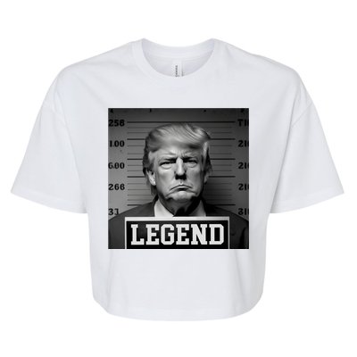 Donald Trump Mugshot Legend Bella+Canvas Jersey Crop Tee