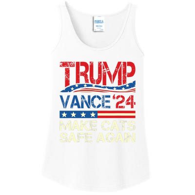 Donald Trump Make Cats Safe Again 2024 Debate Ladies Essential Tank