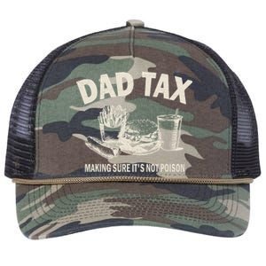 Dad Tax Making Sure Its Not Funny Fathers Day Retro Rope Trucker Hat Cap