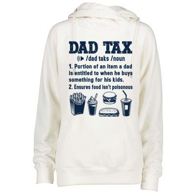 Dad Tax Making Sure Its Not Poiso Fathers Day Dad Joke Womens Funnel Neck Pullover Hood