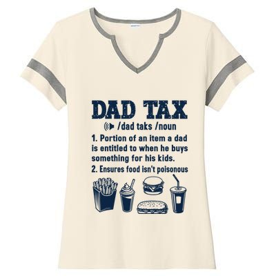 Dad Tax Making Sure Its Not Poiso Fathers Day Dad Joke Ladies Halftime Notch Neck Tee