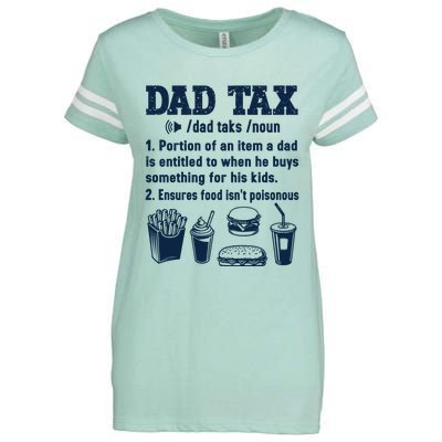 Dad Tax Making Sure Its Not Poiso Fathers Day Dad Joke Enza Ladies Jersey Football T-Shirt