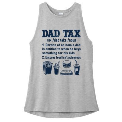 Dad Tax Making Sure Its Not Poiso Fathers Day Dad Joke Ladies PosiCharge Tri-Blend Wicking Tank