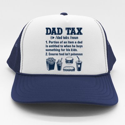 Dad Tax Making Sure Its Not Poiso Fathers Day Dad Joke Trucker Hat