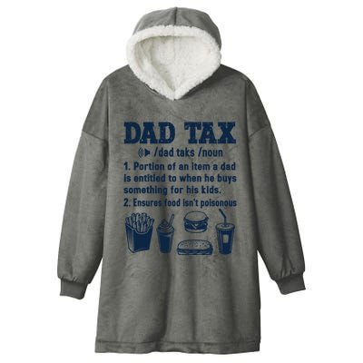 Dad Tax Making Sure Its Not Poiso Fathers Day Dad Joke Hooded Wearable Blanket