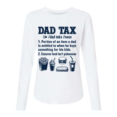 Dad Tax Making Sure Its Not Poiso Fathers Day Dad Joke Womens Cotton Relaxed Long Sleeve T-Shirt