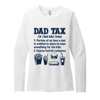 Dad Tax Making Sure Its Not Poiso Fathers Day Dad Joke Womens CVC Long Sleeve Shirt