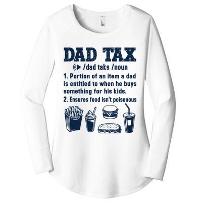 Dad Tax Making Sure Its Not Poiso Fathers Day Dad Joke Women's Perfect Tri Tunic Long Sleeve Shirt