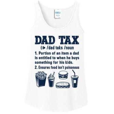 Dad Tax Making Sure Its Not Poiso Fathers Day Dad Joke Ladies Essential Tank