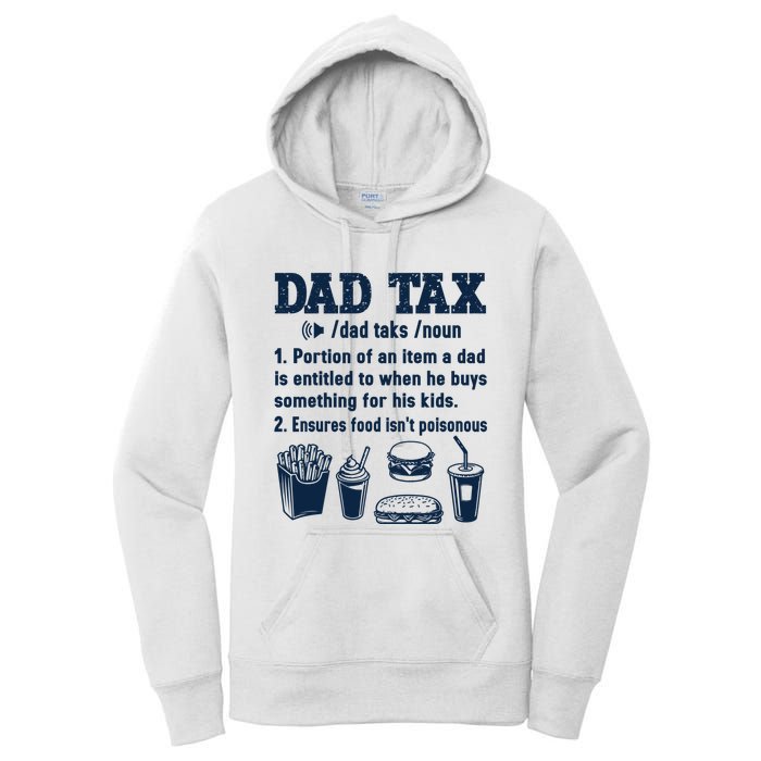 Dad Tax Making Sure Its Not Poiso Fathers Day Dad Joke Women's Pullover Hoodie