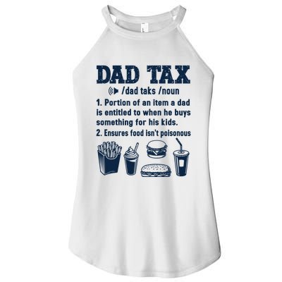 Dad Tax Making Sure Its Not Poiso Fathers Day Dad Joke Women's Perfect Tri Rocker Tank