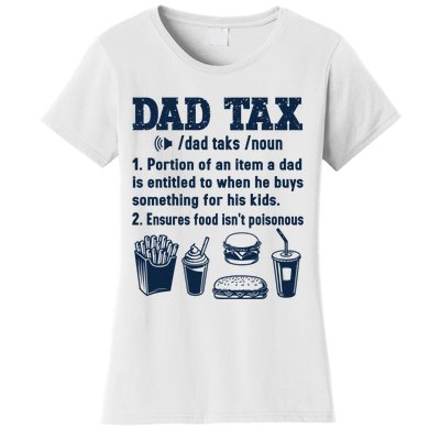 Dad Tax Making Sure Its Not Poiso Fathers Day Dad Joke Women's T-Shirt