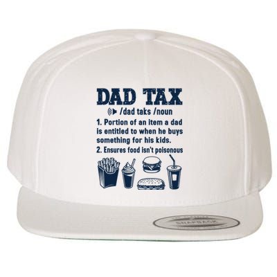 Dad Tax Making Sure Its Not Poiso Fathers Day Dad Joke Wool Snapback Cap