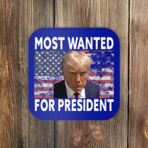 Donald Trump Most Wanted For President 2024 Coaster