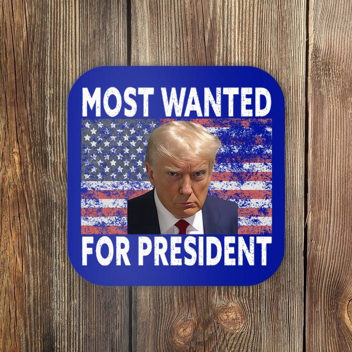 Donald Trump Most Wanted For President 2024 Coaster