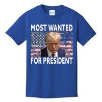 Donald Trump Most Wanted For President 2024 Kids T-Shirt