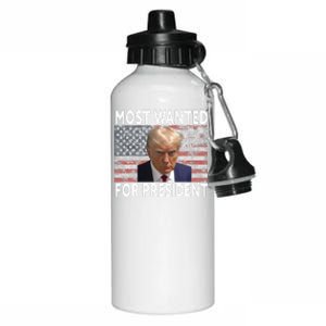 Donald Trump Most Wanted For President 2024 Aluminum Water Bottle