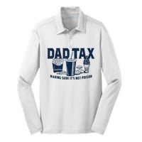 Dad Tax Making Sure ItS Not Poison Silk Touch Performance Long Sleeve Polo